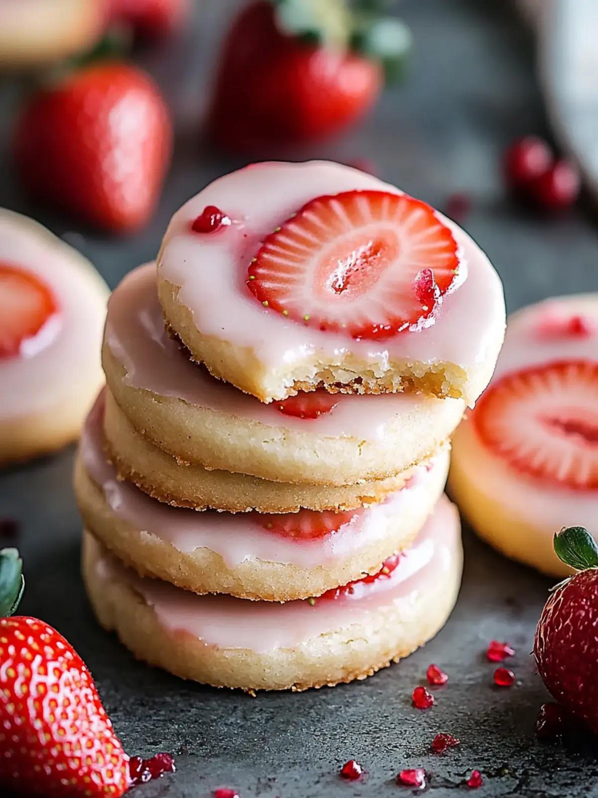 Easy Strawberry Shortbread Cookies – Your New Favorite Treat! 3 Easy Strawberry Shortbread Cookies- Deliciously Sweet Bites