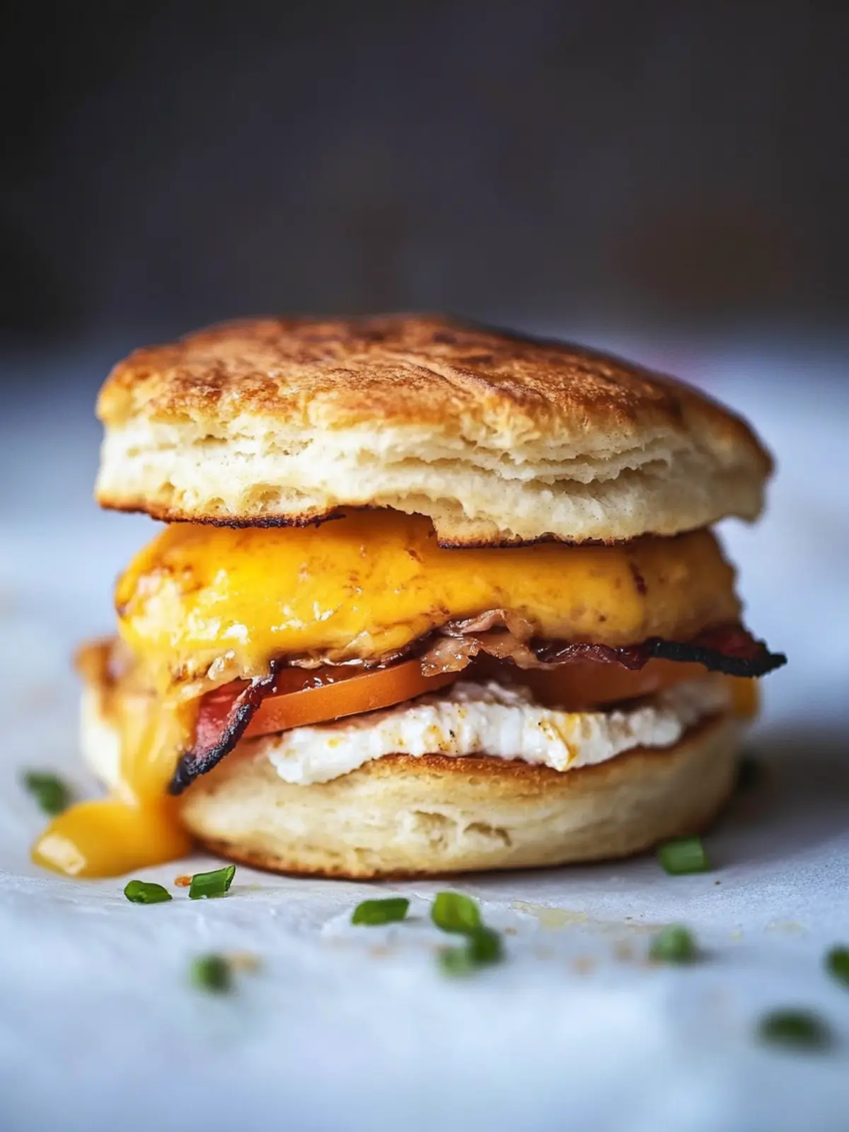 Ultimate Biscuit Breakfast Sandwich with Bacon and Chipotle Mayo 2 Biscuit Breakfast Sandwich