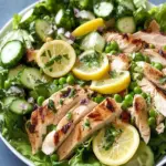 Fresh Spring Salad with Chicken and Zesty Lemon Dressing 6 Spring Salad with Chicken and Lemon Dressing