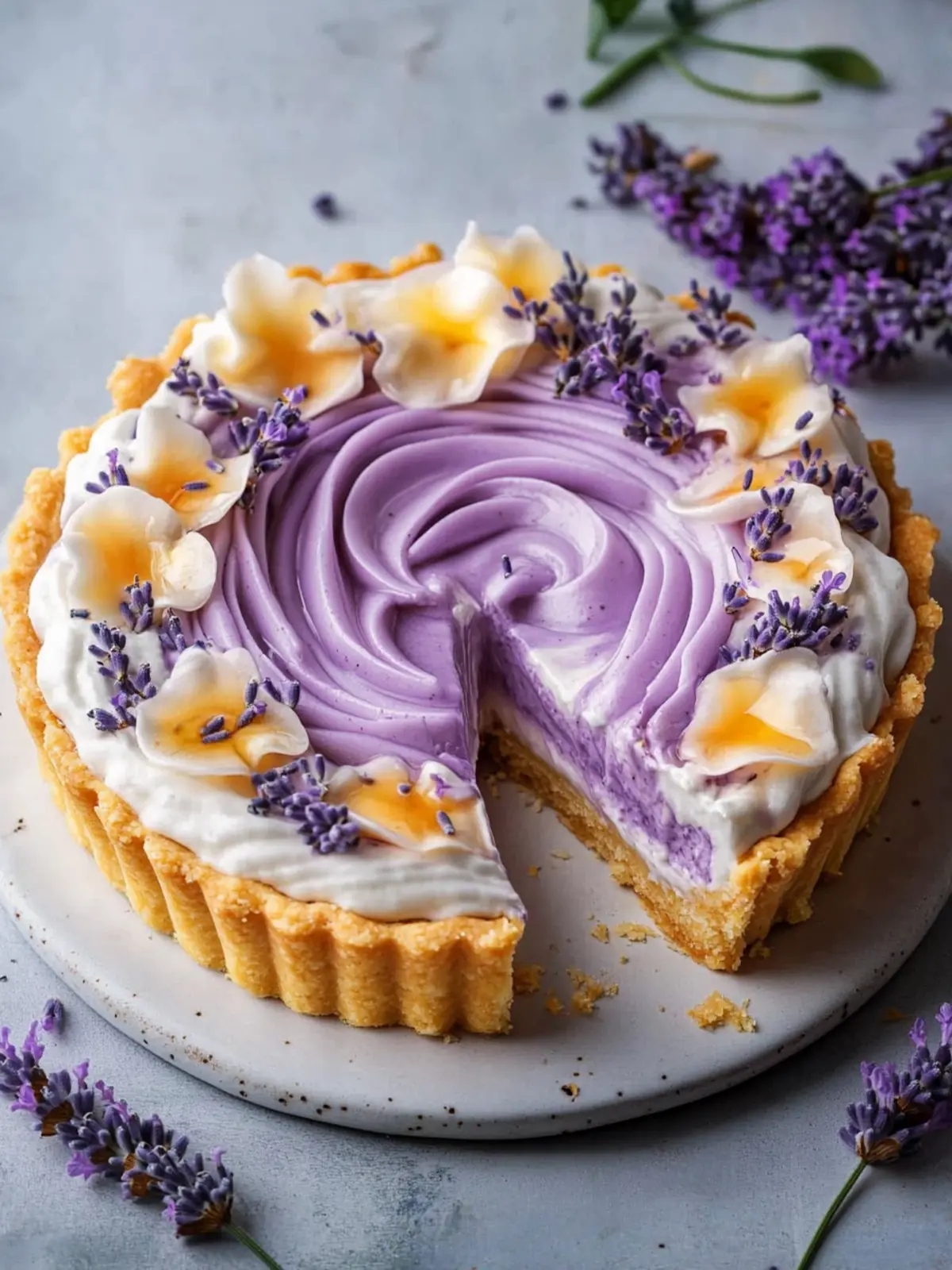 Lavender Dream Tart: Your Floral Dessert Showstopper! 2 The Lavender Dream Tart: A Floral Dessert Masterpiece