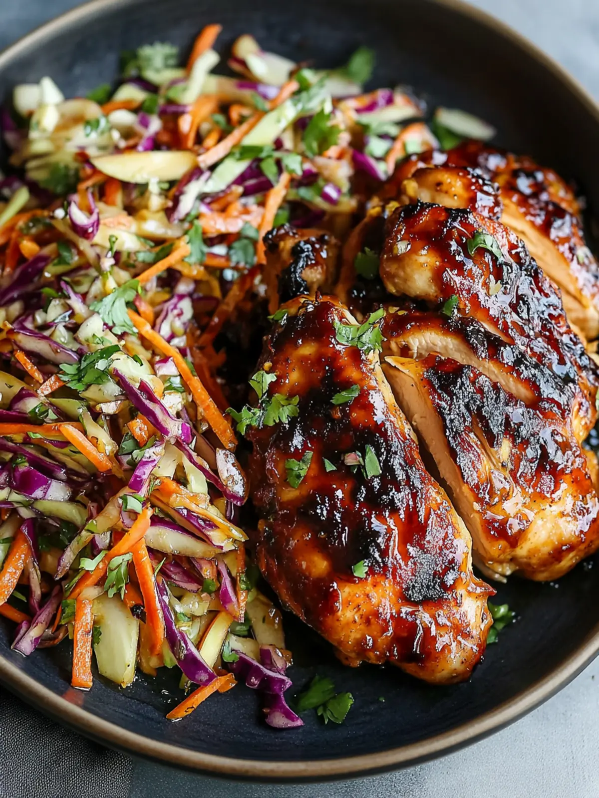 Sticky Apple Cider Chicken with Crisp Autumn Slaw Shines Bright 5 Sticky Apple Cider Chicken with Crisp Autumn Slaw Shines