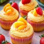 Mango Strawberry Sunset Cupcakes Recipe for a Tropical Treat 6 Mango Strawberry Sunset Cupcakes Recipe