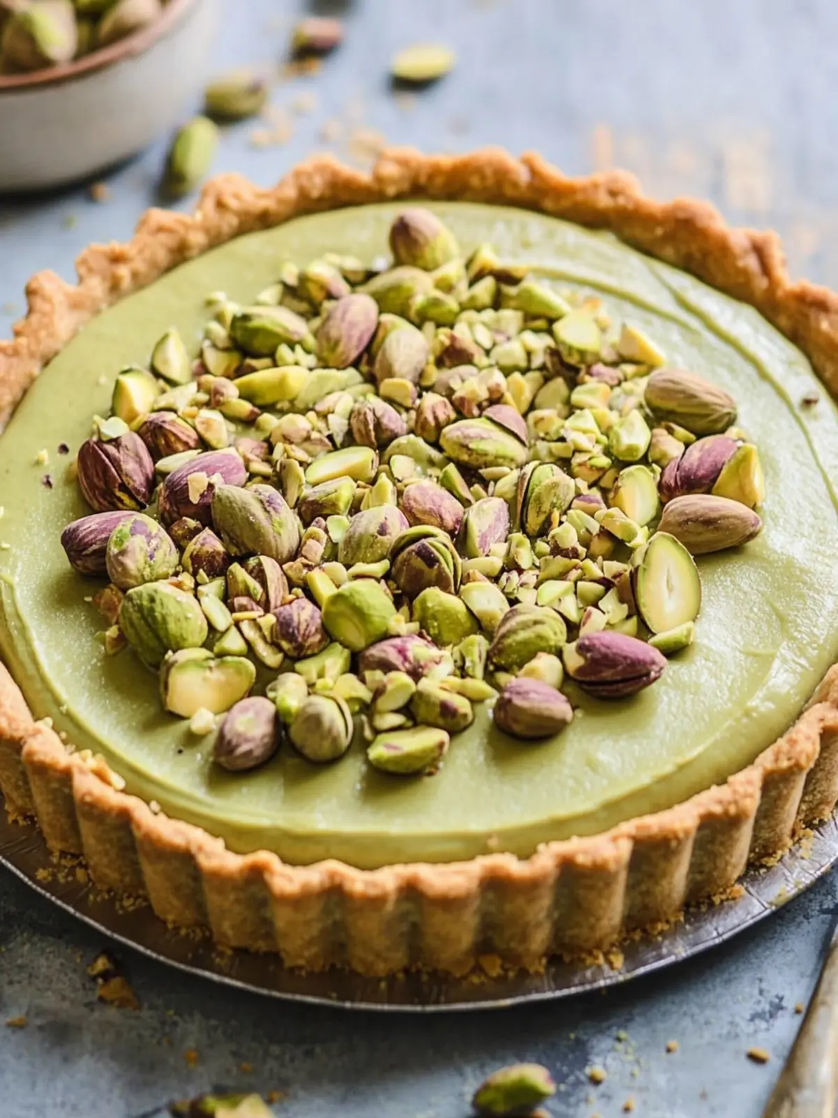 Irresistible Pistachio Tart with Creamy Pistachio Paste Delight 2 Irresistible Pistachio Tart with Creamy Pistachio Paste | Addicted to Dates