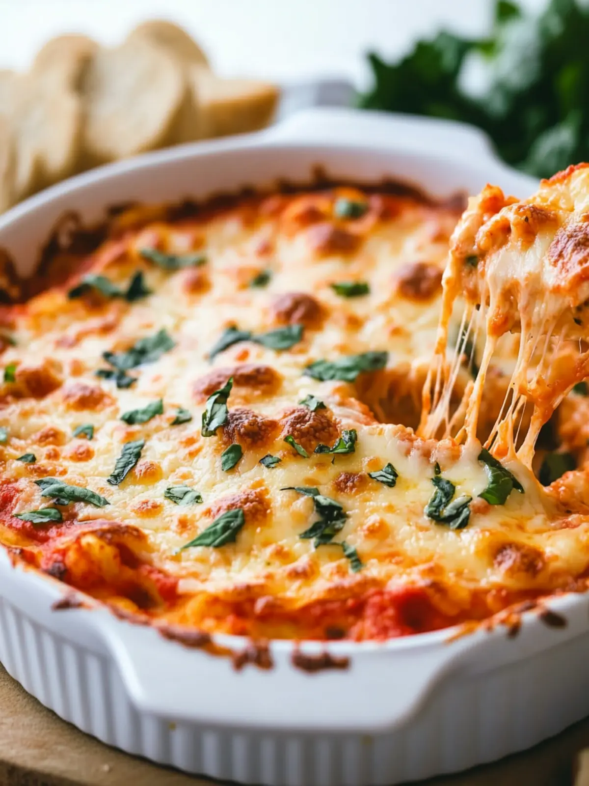 Easy Cheesy Baked Pizza Dip – The Perfect Game Day Appetizer 5 Easy Cheesy Baked Pizza Dip (game day appetizer!)