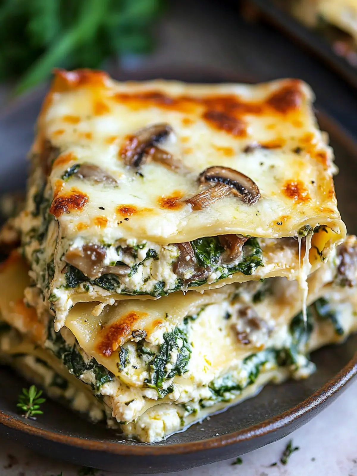 Creamy Spinach and Mushroom Lasagna Your Freezer's New Bestie 3 Creamy Spinach and Mushroom Lasagna