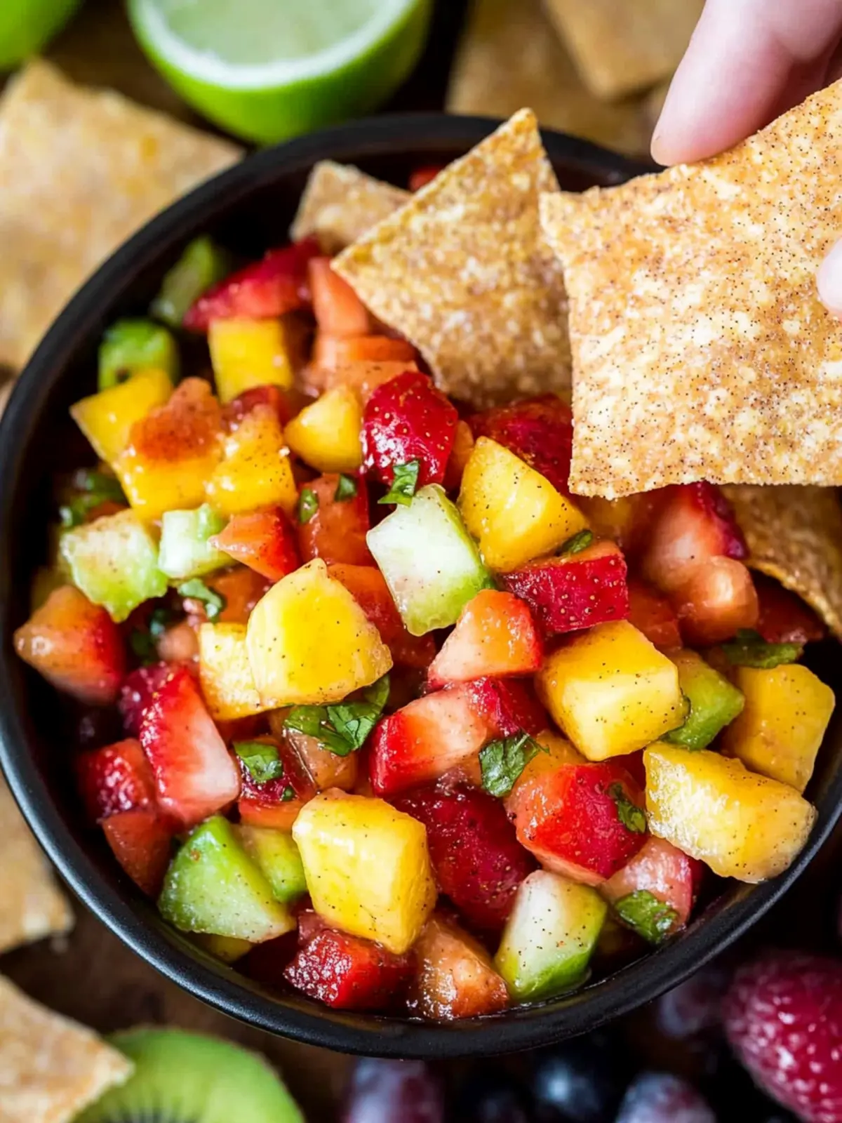 Fruit Salsa with Cinnamon Chips: A Refreshing Summer Delight 4 Fruit Salsa with Cinnamon Chips