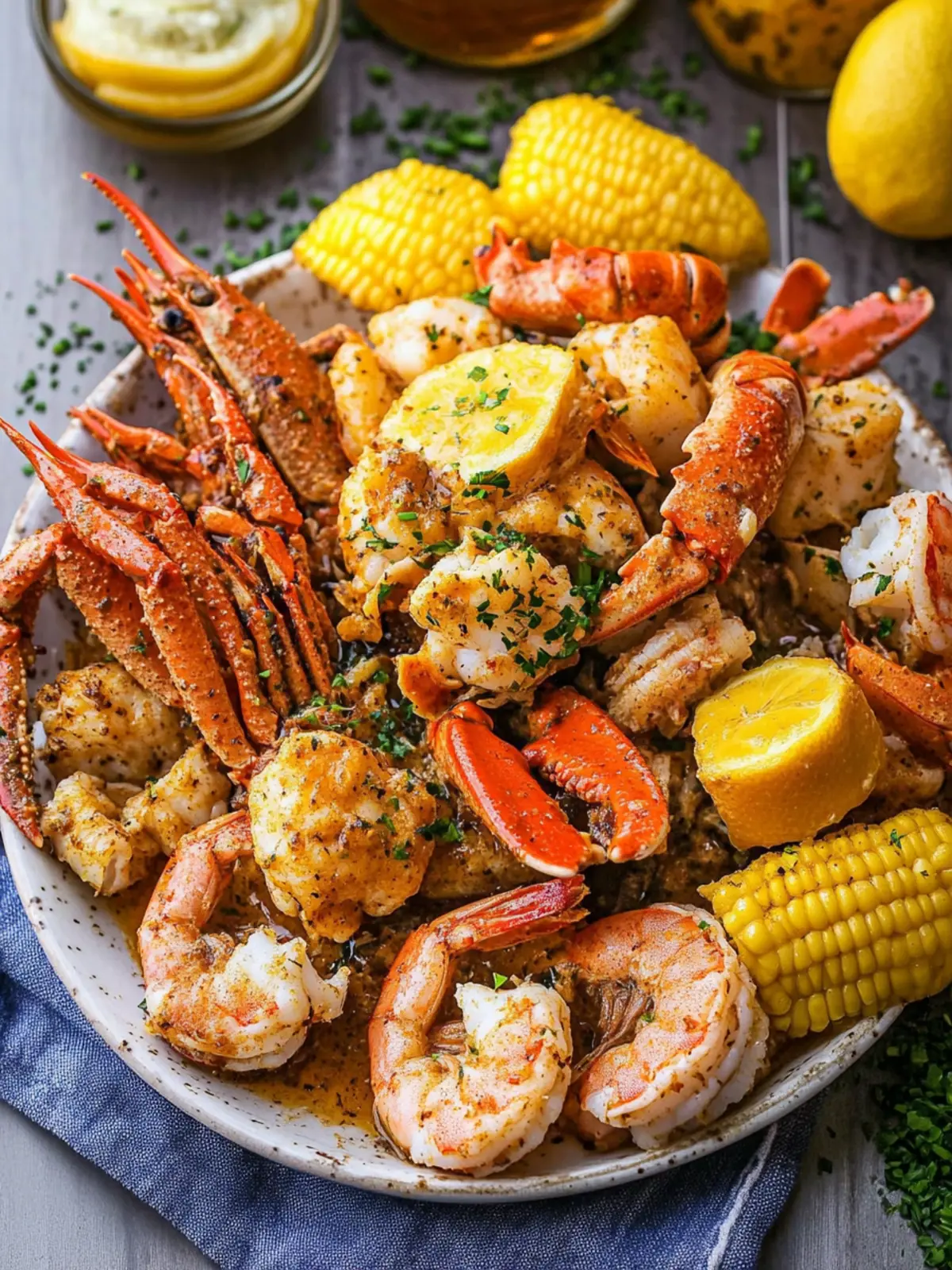 Cajun Seafood Boil with Garlic Butter Sauce for Summer Feasts 4 Cajun Seafood Boil with Garlic Butter Sauce