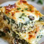 Creamy Spinach and Mushroom Lasagna Your Freezer's New Bestie 2 Creamy Spinach and Mushroom Lasagna
