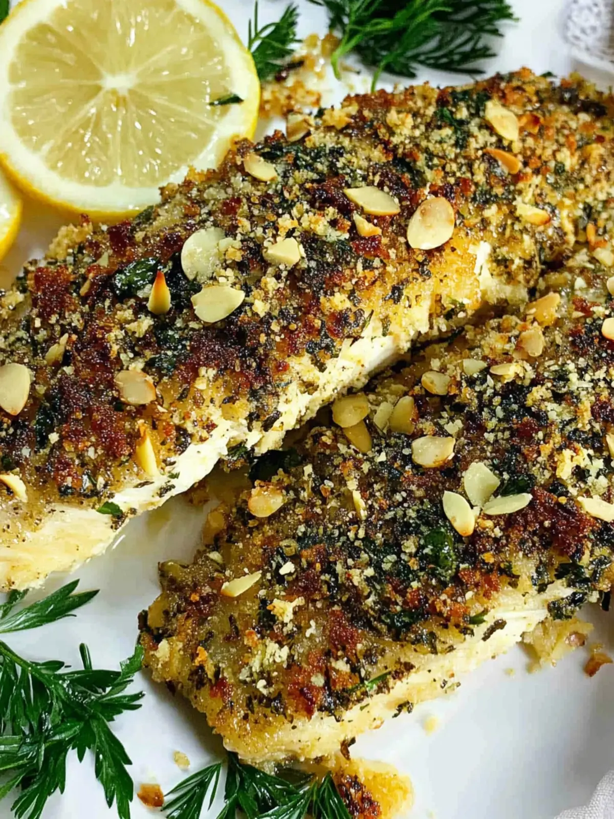 Almond Crusted Fish with Herbs: A Crispy, Flavorful Delight 2 Almond Crusted Fish With Herbs