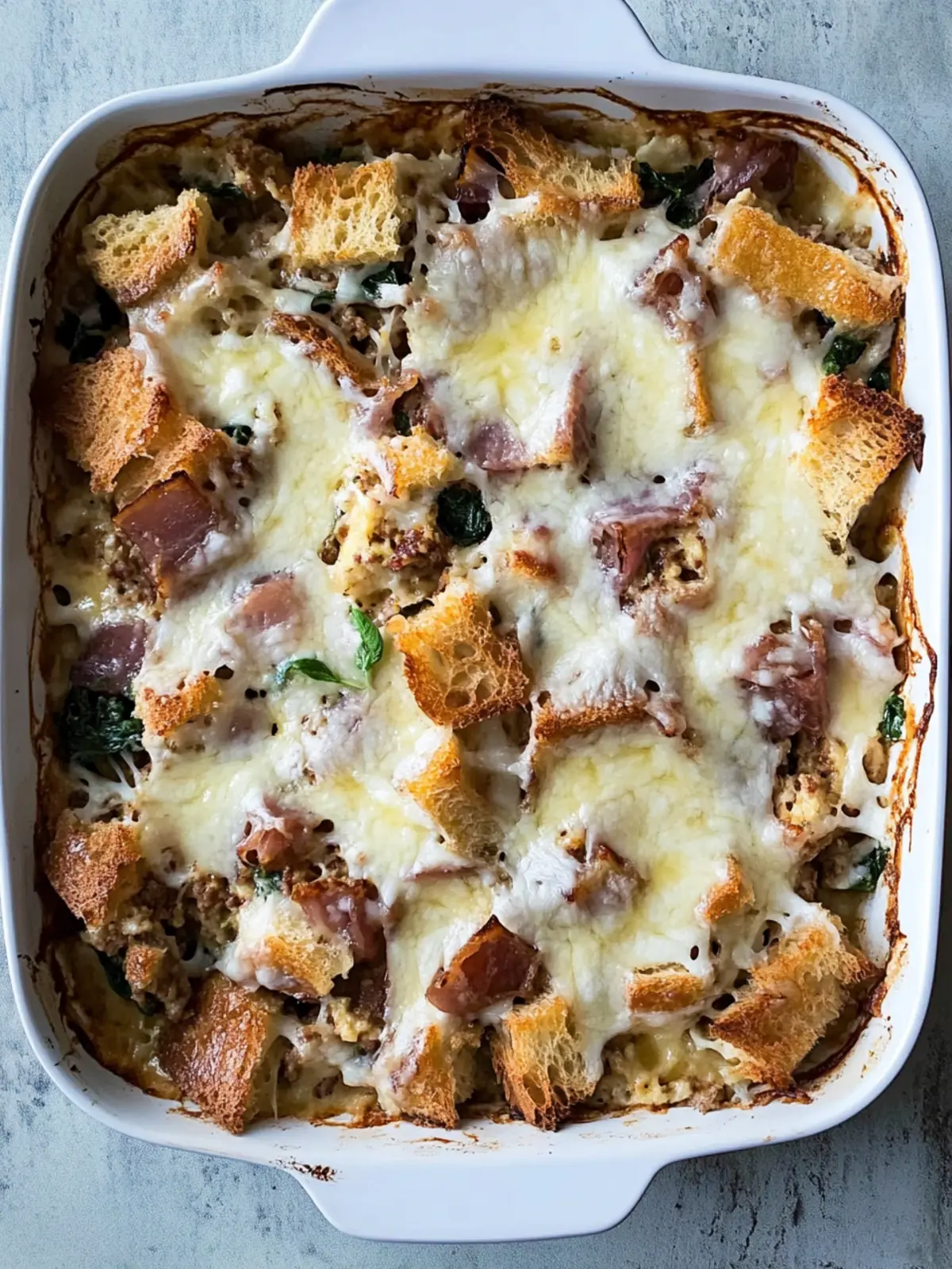 Delicious Easy Breakfast Strata Recipe | Warm Casserole with Bread 4 Easy Breakfast Strata Recipe | Casserole with Bread