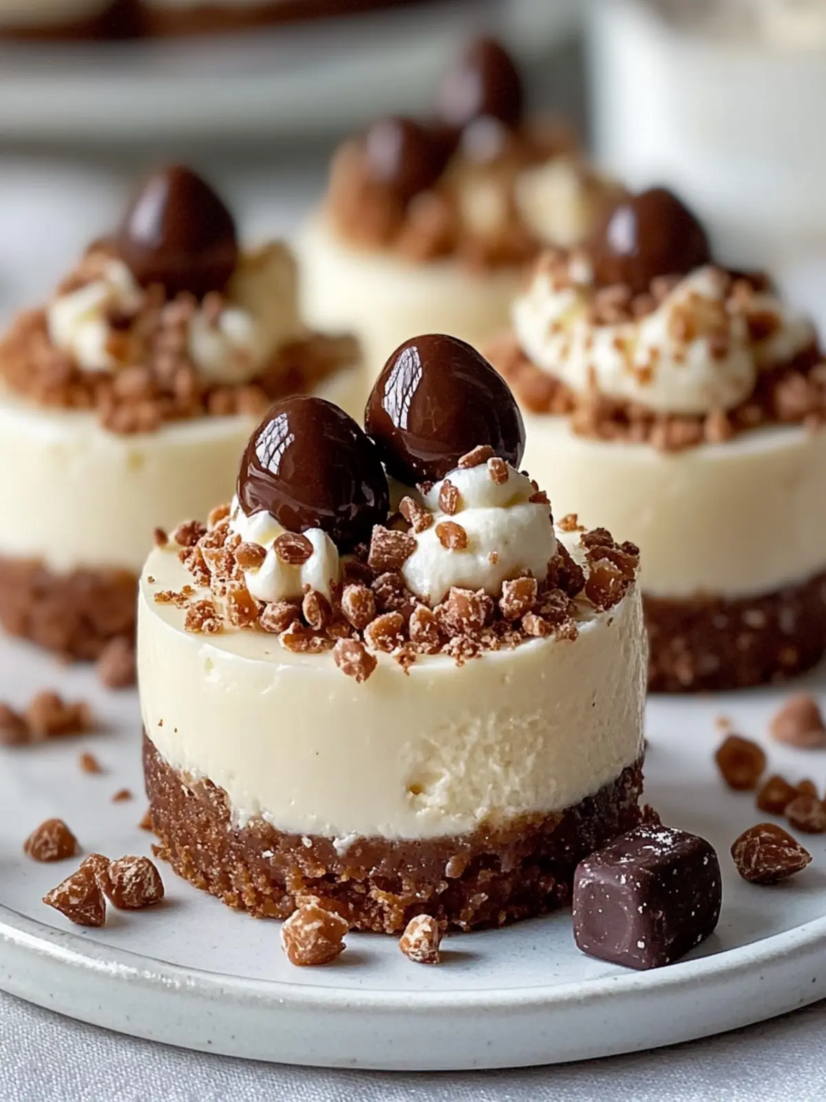 Irresistible Mini No-Bake Malteser Cheesecakes Ready in Hours 3 Mini No-Bake Malteser Cheesecakes