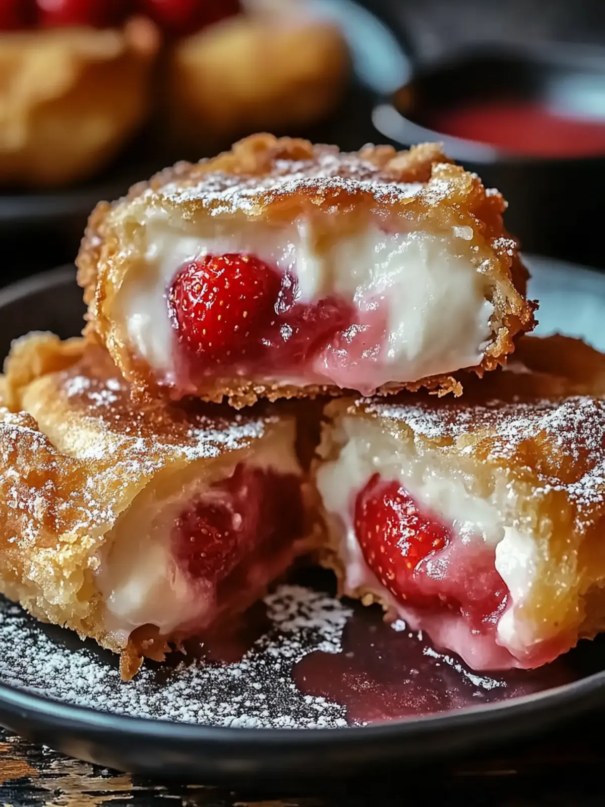 Indulgent Deep-Fried Strawberry Cheesecake Pies You’ll Love 5 Indulgent Deep-Fried Strawberry Cheesecake Pies to Savor