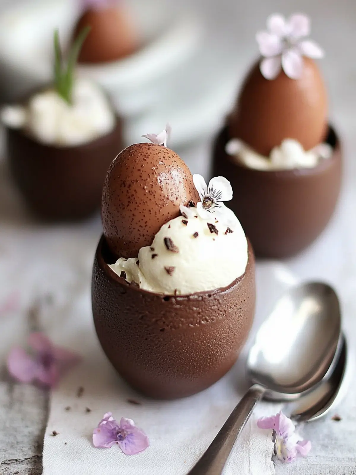 Decadent Chocolate Mousse Easter Eggs You Can Make Fast 2 Chocolate mousse Easter eggs