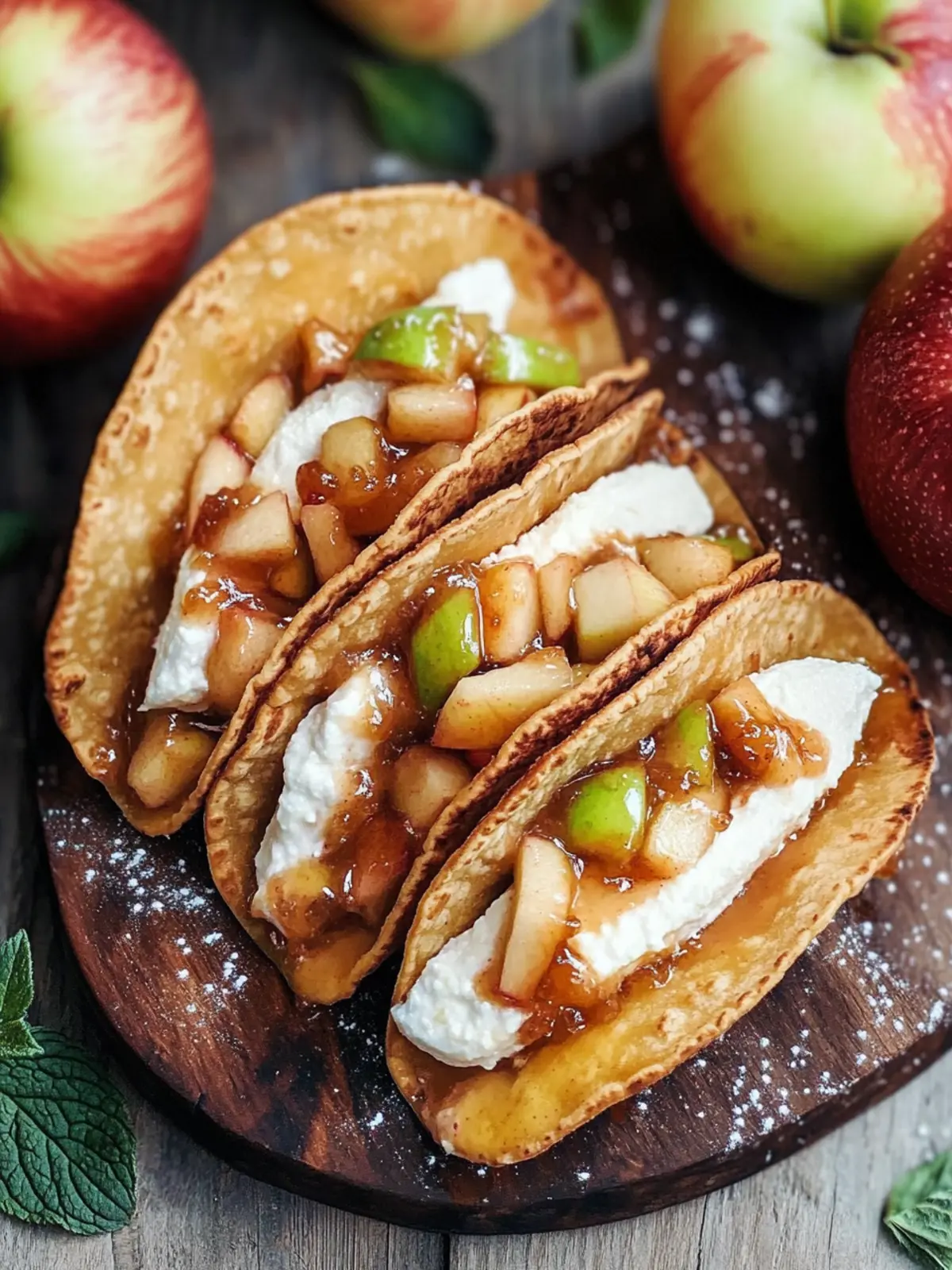 Irresistible Apple Cheesecake Tacos for Your Fall Festivities 4 Apple Cheesecake Tacos