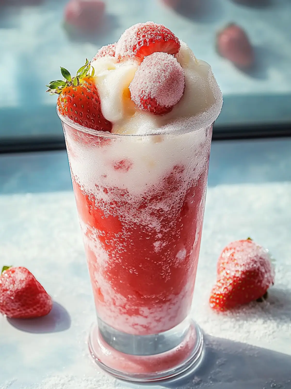 Sparkling Strawberry Float: Your Ultimate Summer Refreshment 2 Sparkling Strawberry Float