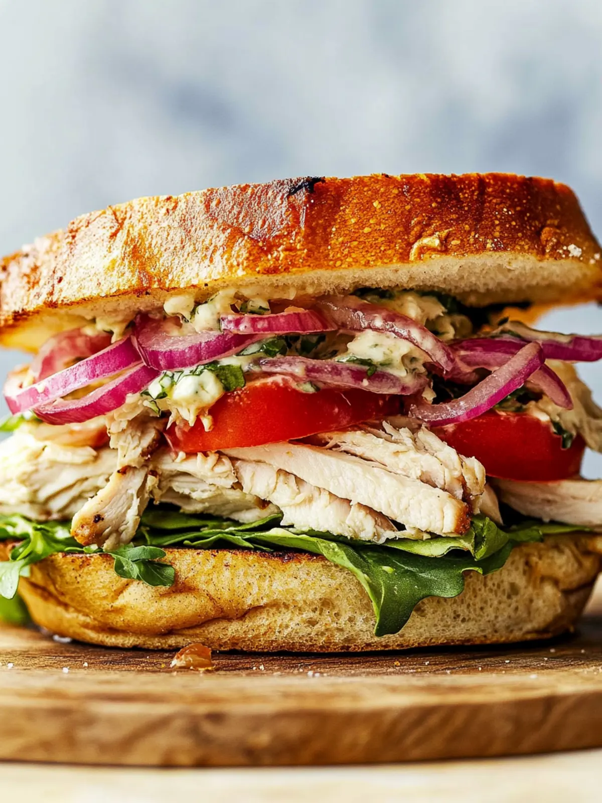 Savory Rotisserie Chicken Sandwich with Creamy Pesto Mayo 4 Rotisserie Chicken Sandwich