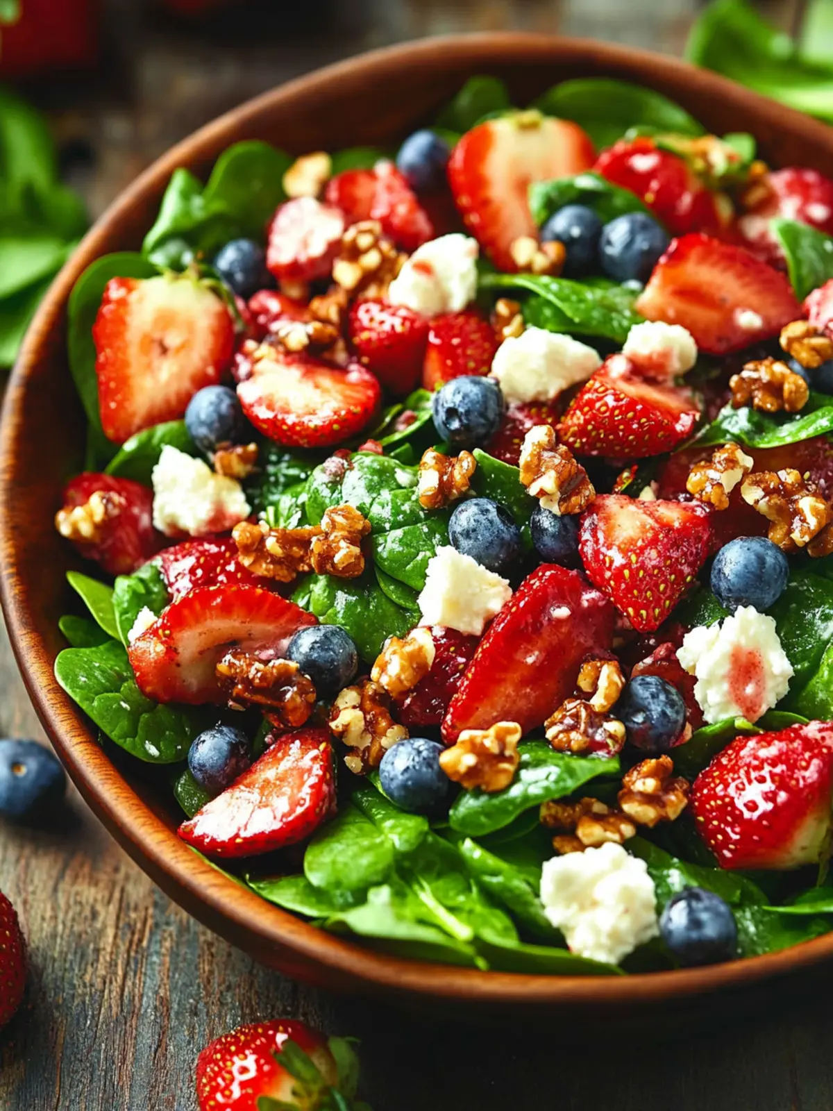 15-Minute Strawberry Spinach Salad: A Fresh Flavor Boost! 4 15-Minute Strawberry Spinach Salad