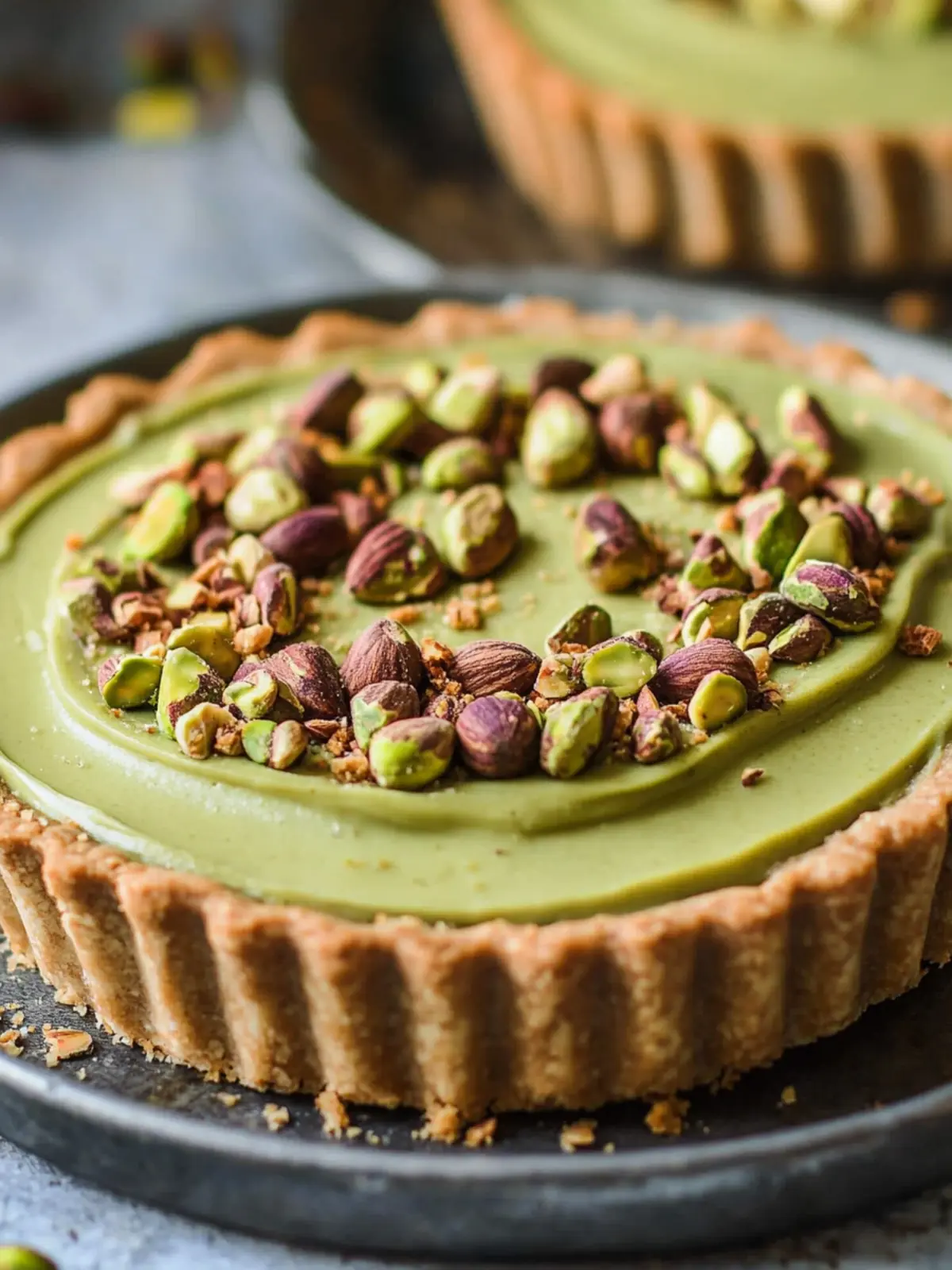 Irresistible Pistachio Tart with Creamy Pistachio Paste Delight 4 Irresistible Pistachio Tart with Creamy Pistachio Paste | Addicted to Dates