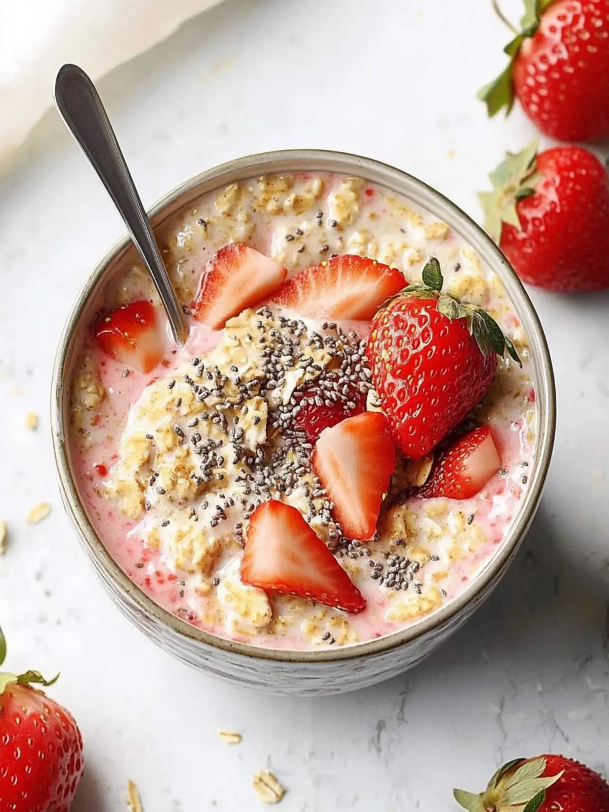 Delicious Strawberry Overnight Oats for a Blissful Morning 2 Strawberry Overnight Oats