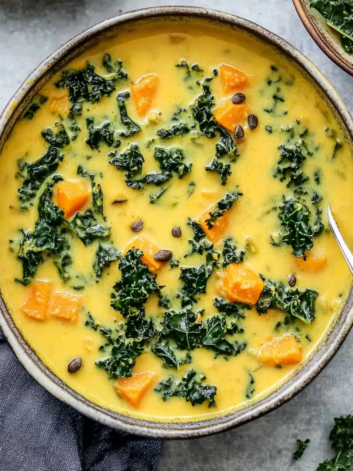 Coconut Curry Sweet Potato Kale Soup for Cozy Nights 2 Coconut Curry Sweet Potato Kale Soup