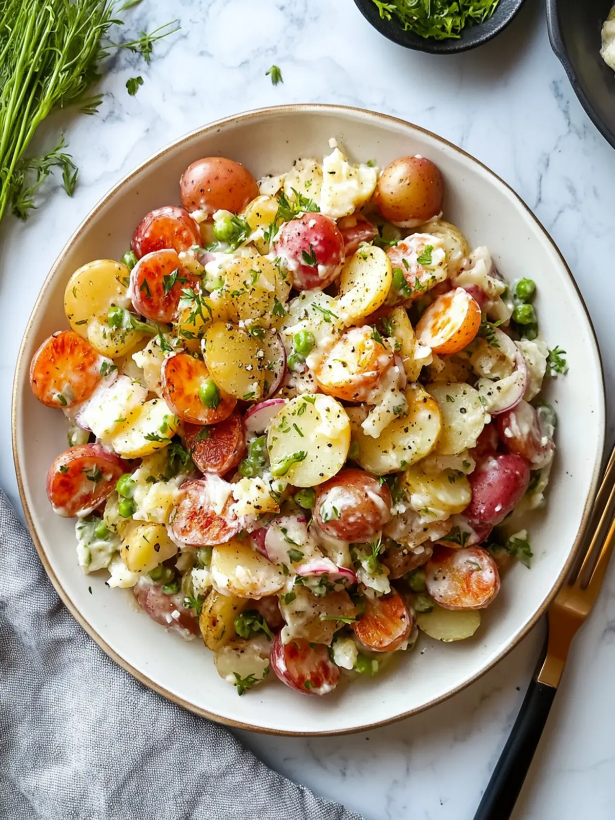 Warm Potato Salad with Bacon: Easy Comfort in Every Bite 3 Warm Potato Salad