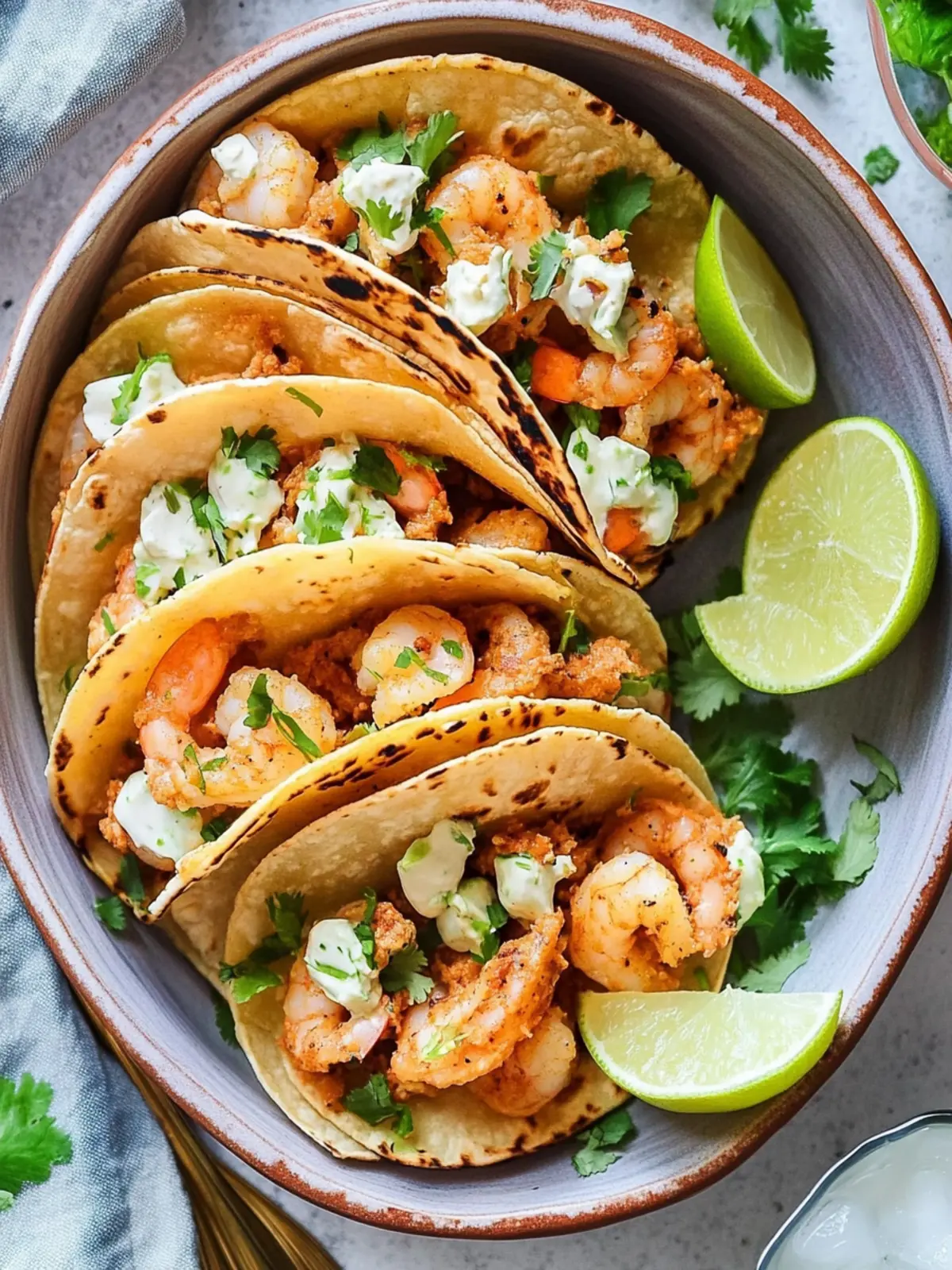 Cheesy Shrimp Tacos Gobernador: Quick & Irresistible Delight 4 Tacos Gobernador (Cheesy Shrimp Tacos)