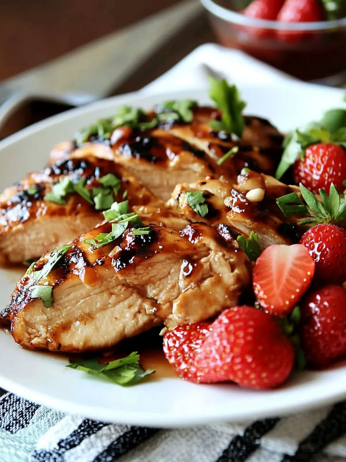 Strawberry Chicken Bliss: Sweet & Savory Dinner in 20 Minutes 4 Strawberry Chicken