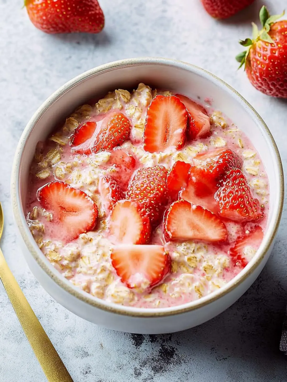 Delicious Strawberry Overnight Oats for a Blissful Morning 4 Strawberry Overnight Oats