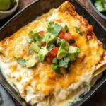 Easy Creamy Chicken Enchilada Casserole That Wows Every Time 6 Chicken Enchilada Casserole (Creamy and Cheesy)