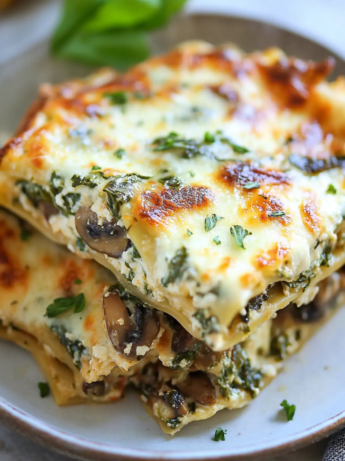 Creamy Spinach and Mushroom Lasagna Your Freezer's New Bestie 2 Creamy Spinach and Mushroom Lasagna