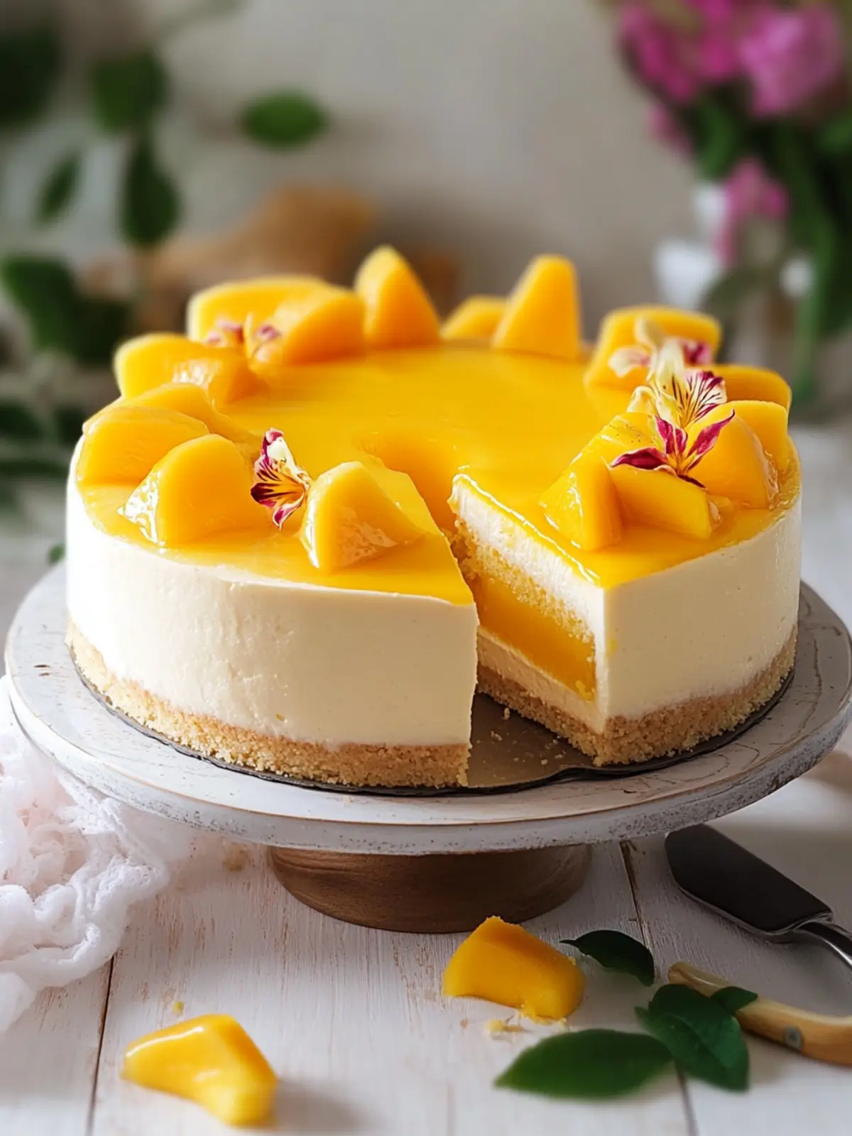 Mango Mousse Cake: Easy No-Bake Tropical Bliss at Home 5 Mango Mousse Cake