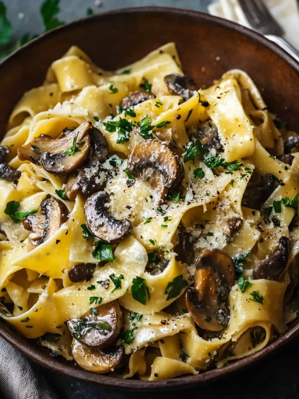 Garlic Butter Mushroom Pappardelle: A Cozy Weeknight Delight 3 Garlic Butter Mushroom Pappardelle