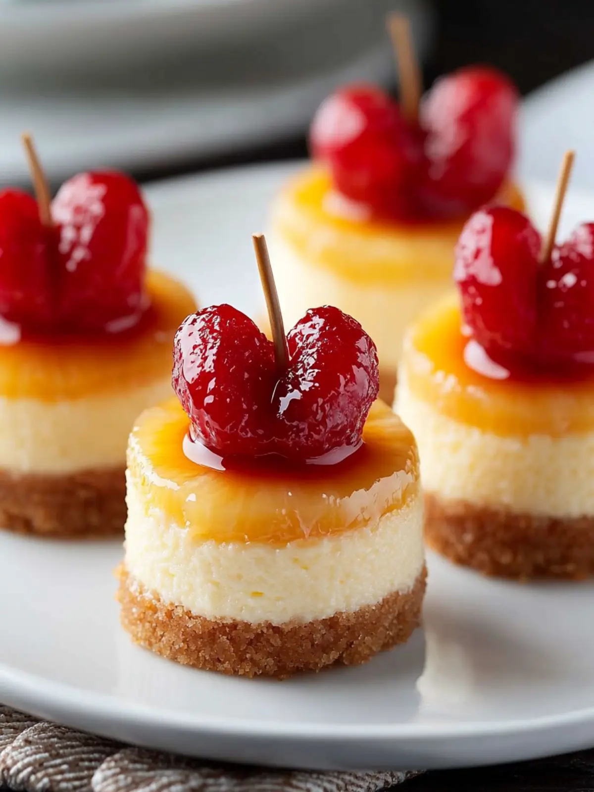 Mini Pineapple Upside-Down Cheesecake Recipe | Tropical Bliss 4 Mini Pineapple Upside-Down Cheesecake Recipe | Tropical Dessert Idea