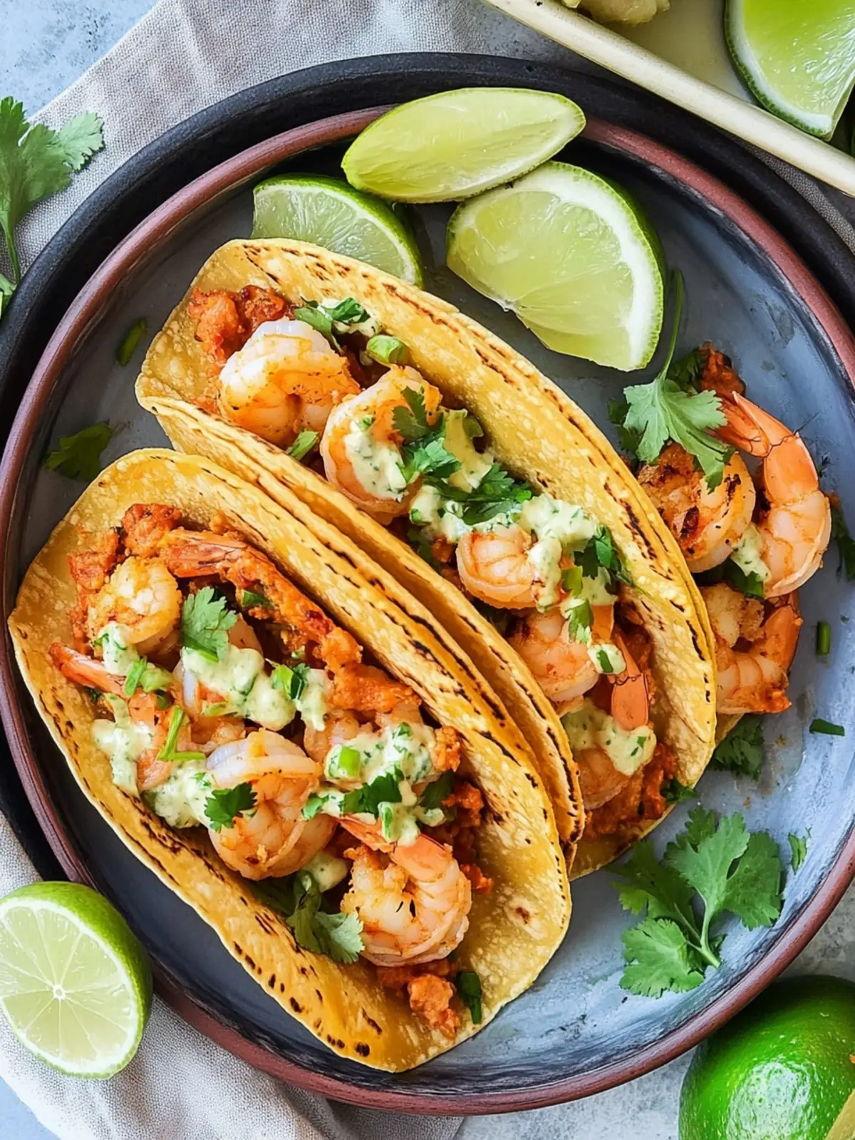 Cheesy Shrimp Tacos Gobernador: Quick & Irresistible Delight 3 Tacos Gobernador (Cheesy Shrimp Tacos)