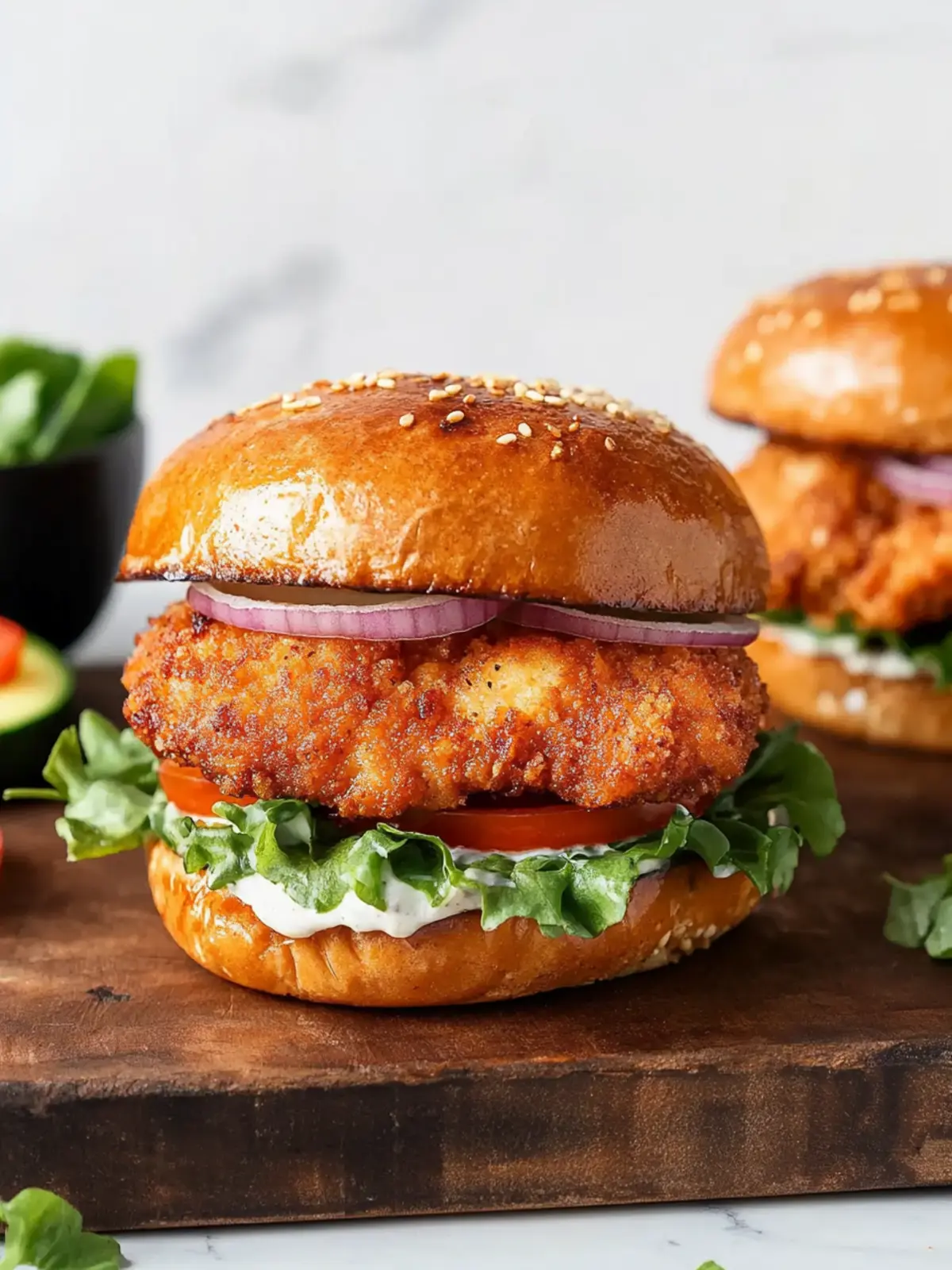 Crispy Air Fryer Chicken Burgers for a Guilt-Free Feast 3 Crispy Air Fryer Chicken Burgers