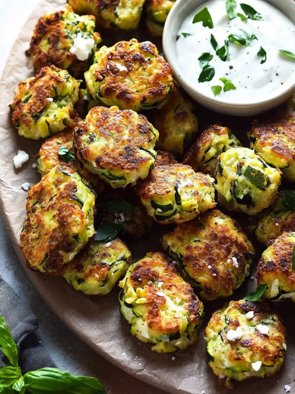 Crispy Greek Zucchini Tots That Everyone Will Love 3 Greek Zucchini Tots (Mini Fritters)