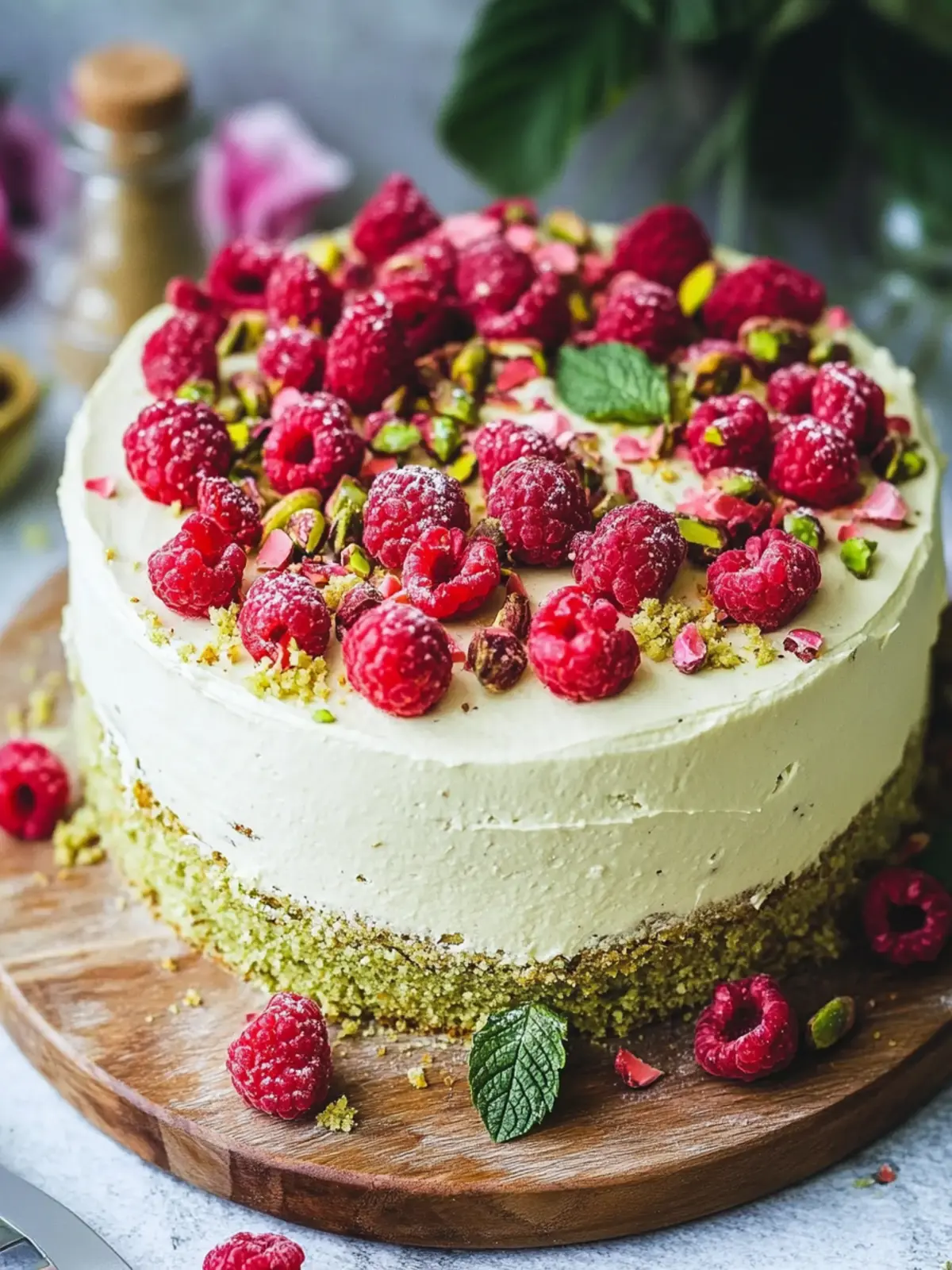 Delicious Pistachio Raspberry Cake to Satisfy Your Sweet Tooth 3 Pistachio Raspberry Cake