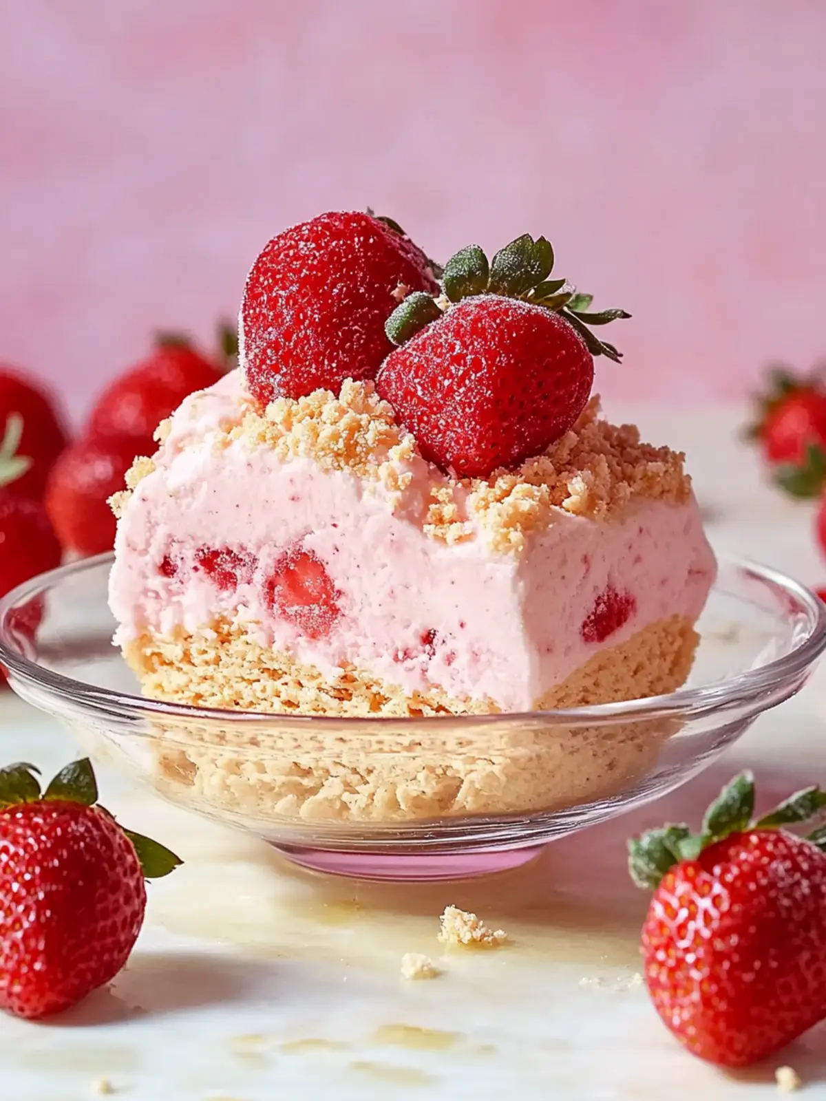 No-Bake Easy Frozen Strawberry Dessert for Refreshing Bliss 5 Easy Frozen Strawberry Dessert