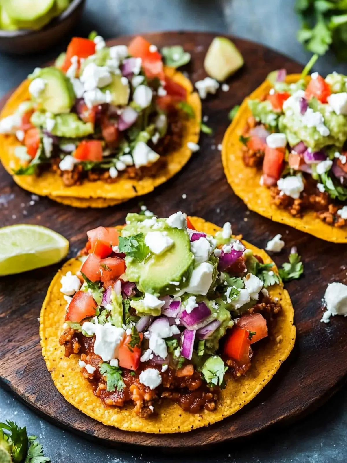 Savor Authentic Mexican Tostadas with Custom Toppings 2 Mexican Tostadas