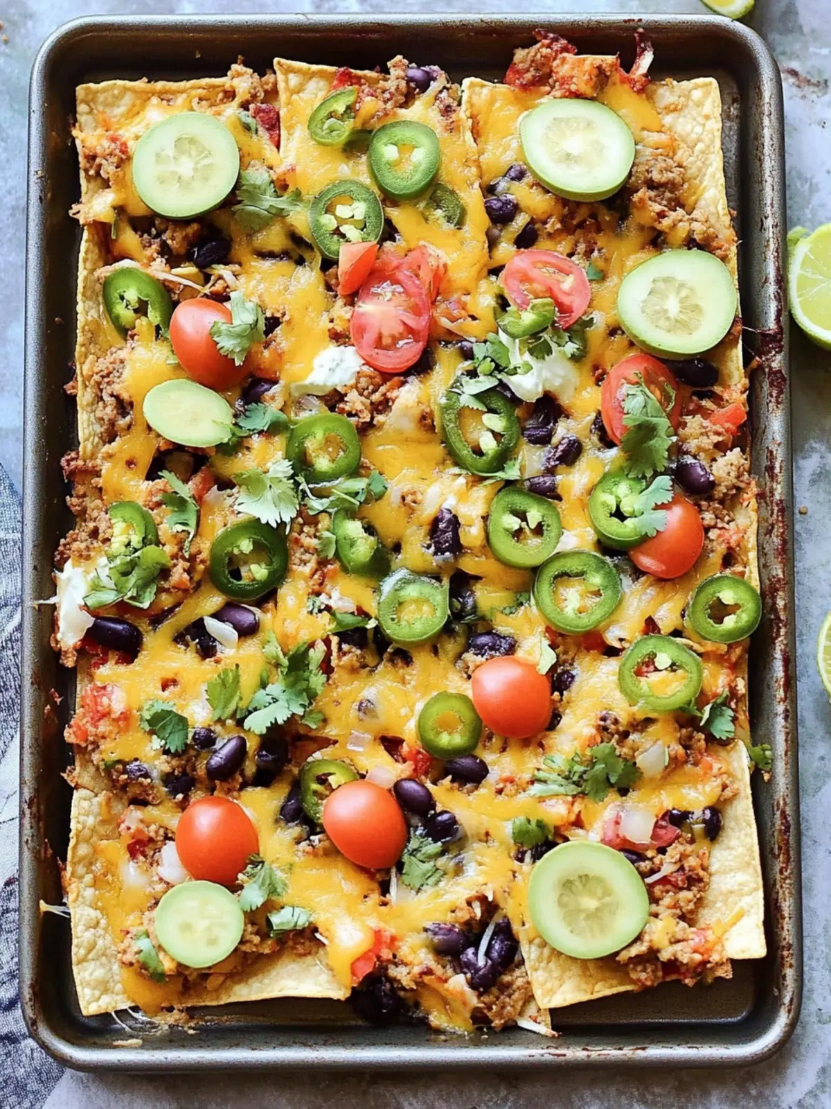 Delicious Sheet Pan Taco Bake for Easy Family Fun Night 3 Sheet Pan Taco Bake