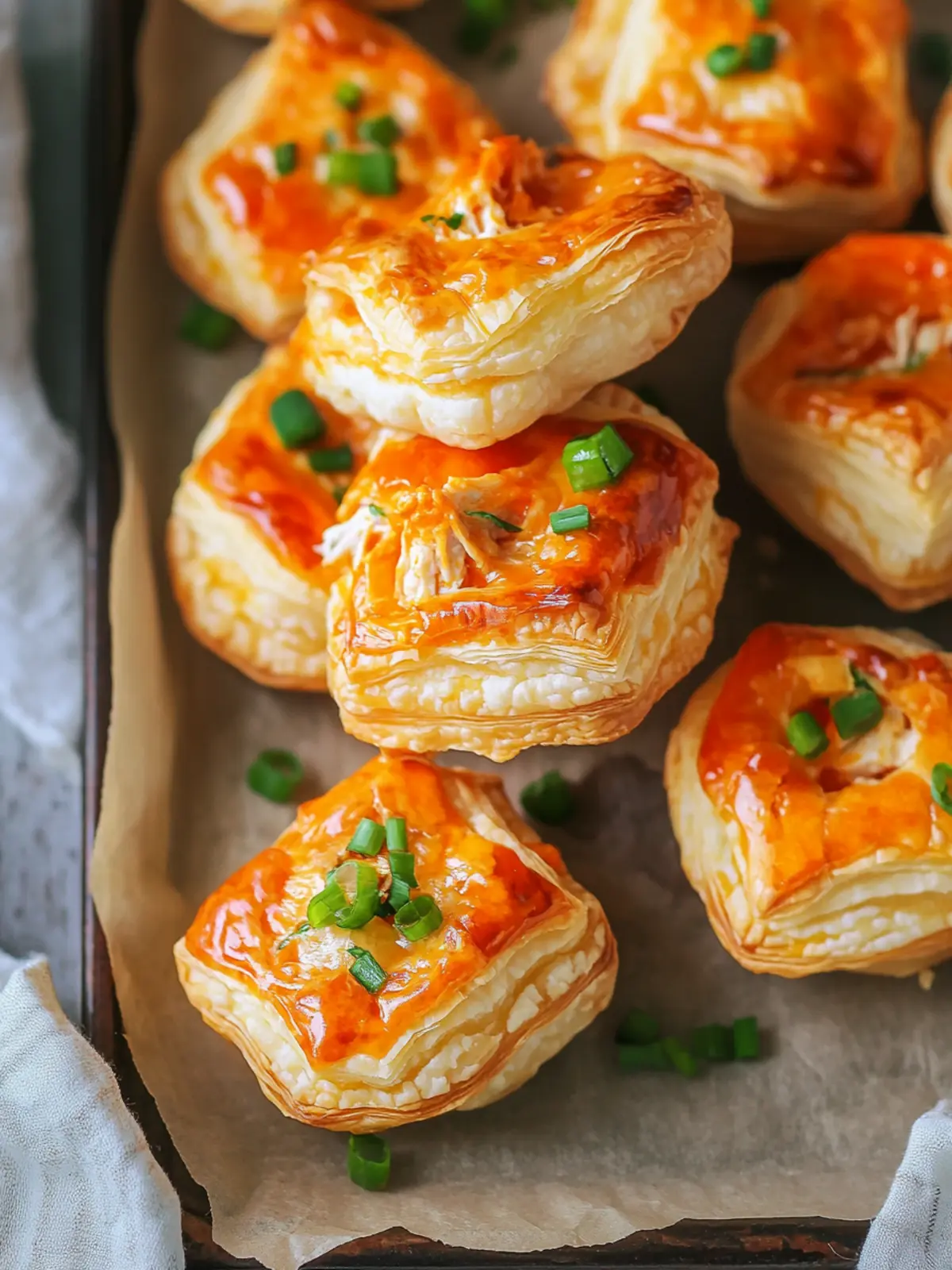 Savory Easy Buffalo Chicken Puff Pastry Bites Appetizer Magic 3 Easy Buffalo Chicken Puff Pastry Bites Appetizer