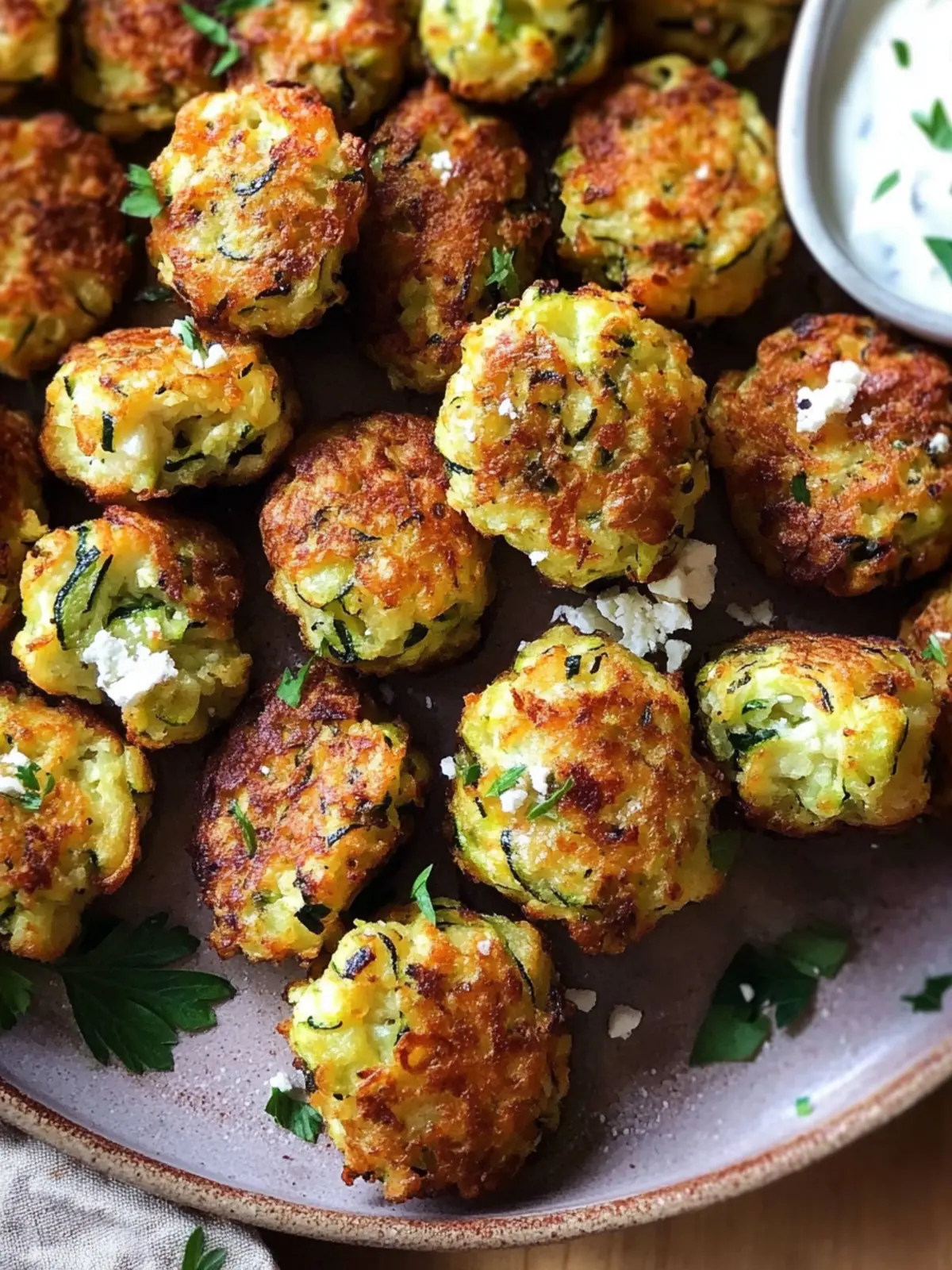 Crispy Greek Zucchini Tots That Everyone Will Love 4 Greek Zucchini Tots (Mini Fritters)