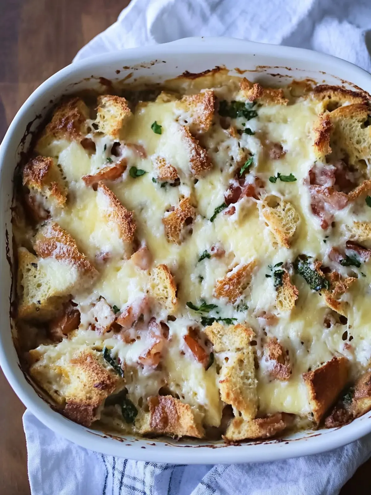 Delicious Easy Breakfast Strata Recipe | Warm Casserole with Bread 3 Easy Breakfast Strata Recipe | Casserole with Bread