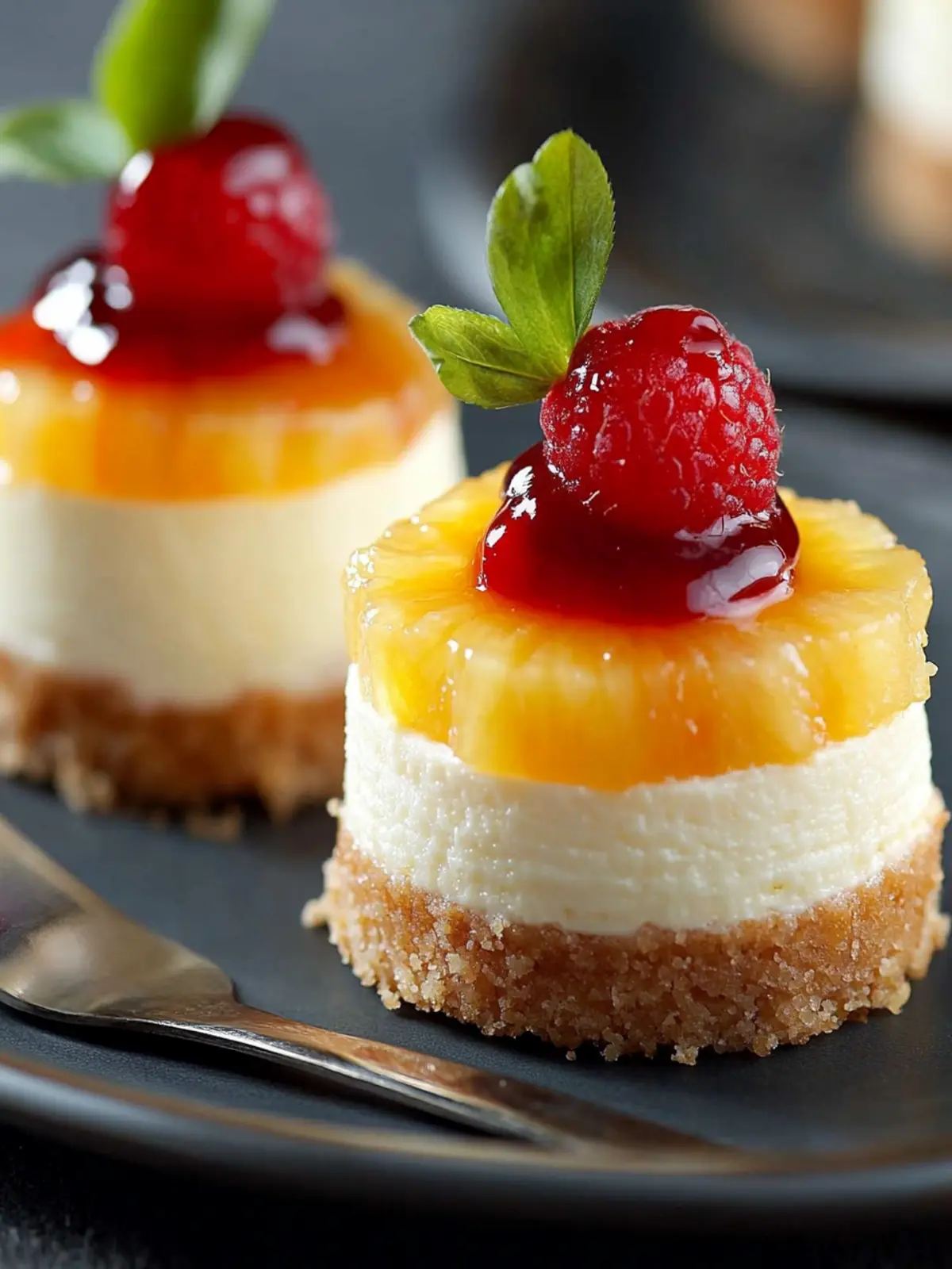 Mini Pineapple Upside-Down Cheesecake Recipe | Tropical Bliss 5 Mini Pineapple Upside-Down Cheesecake Recipe | Tropical Dessert Idea