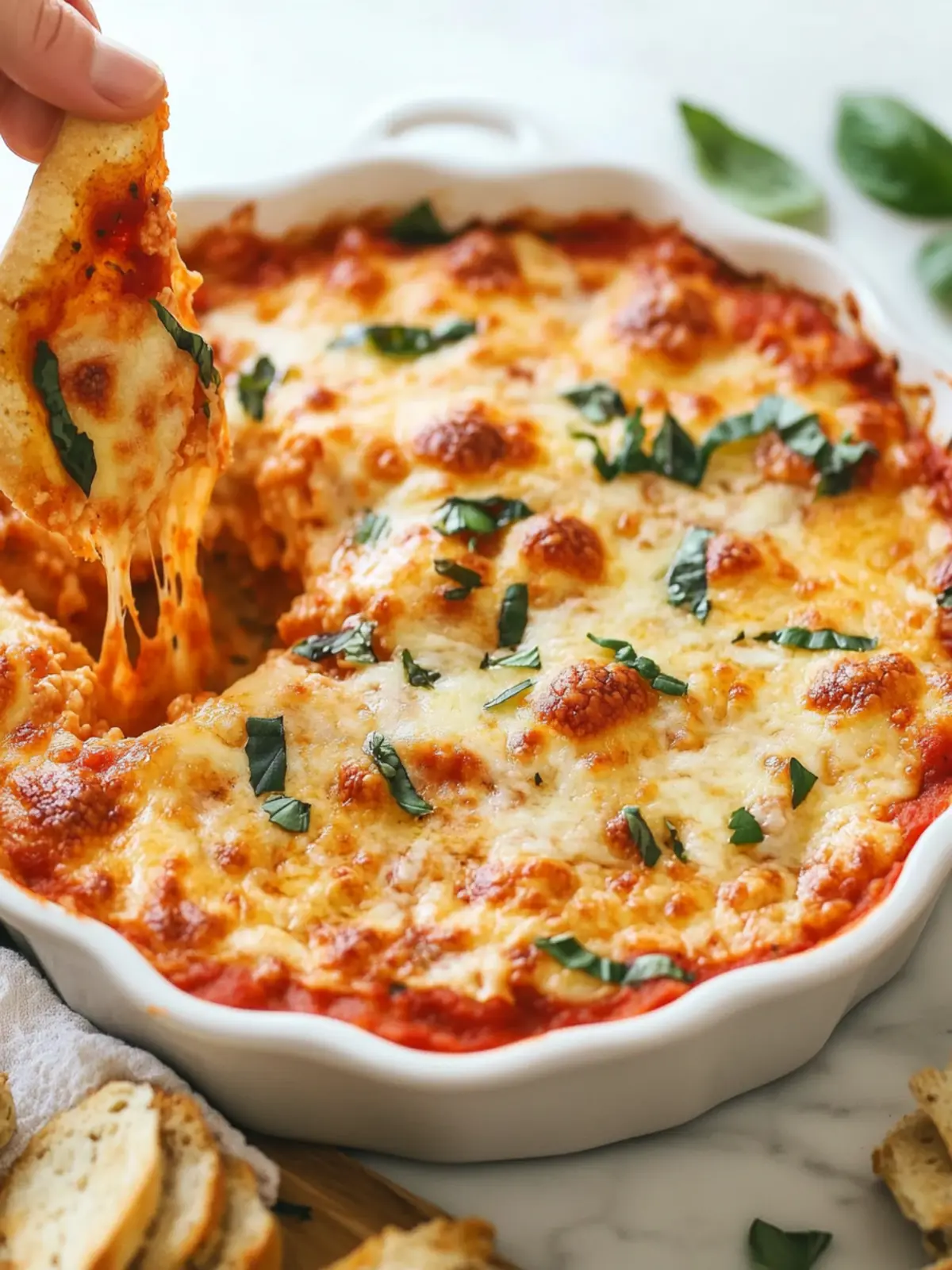 Easy Cheesy Baked Pizza Dip – The Perfect Game Day Appetizer 3 Easy Cheesy Baked Pizza Dip (game day appetizer!)
