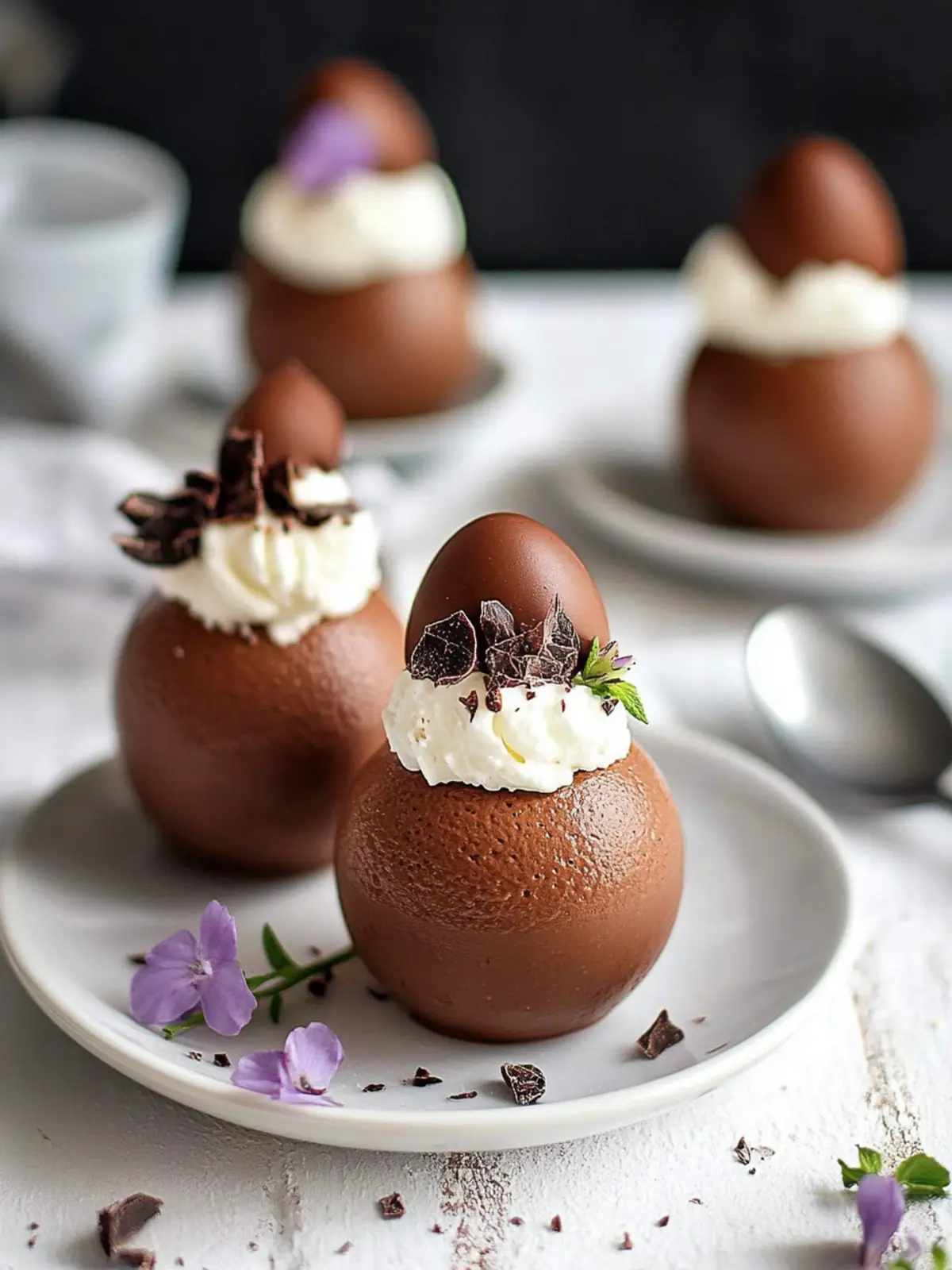 Decadent Chocolate Mousse Easter Eggs You Can Make Fast 3 Chocolate mousse Easter eggs