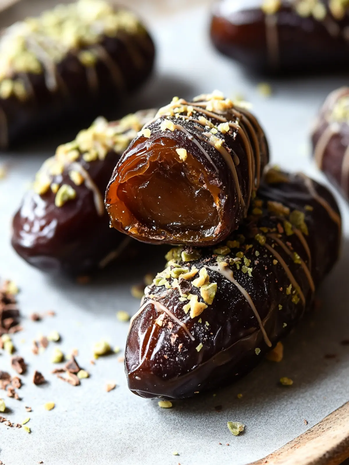 Dubai Chocolate Stuffed Dates: A Healthy Indulgence You’ll Love 2 Dubai Chocolate Stuffed Dates