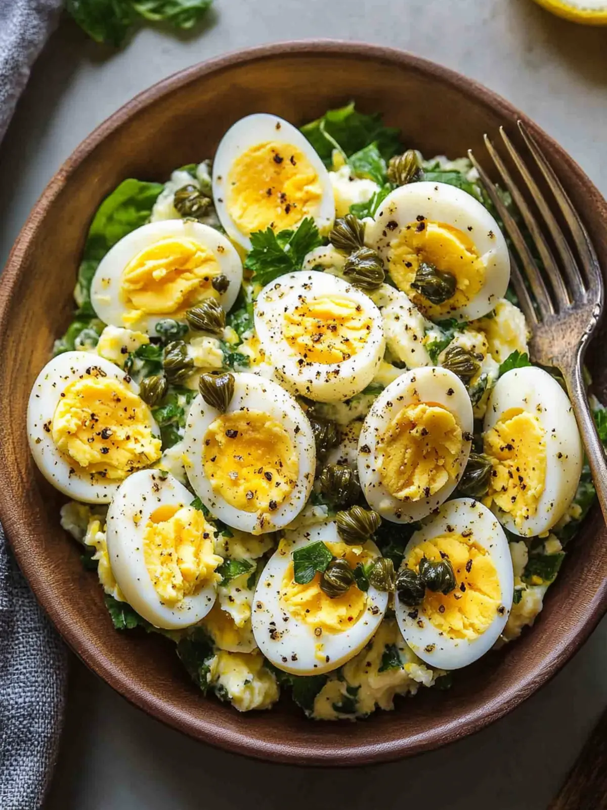 Lemon Caper Egg Salad Recipe – A Zesty Healthy Lunch Delight 2 Lemon Caper Egg Salad Recipe – Easy Healthy Lunch Idea