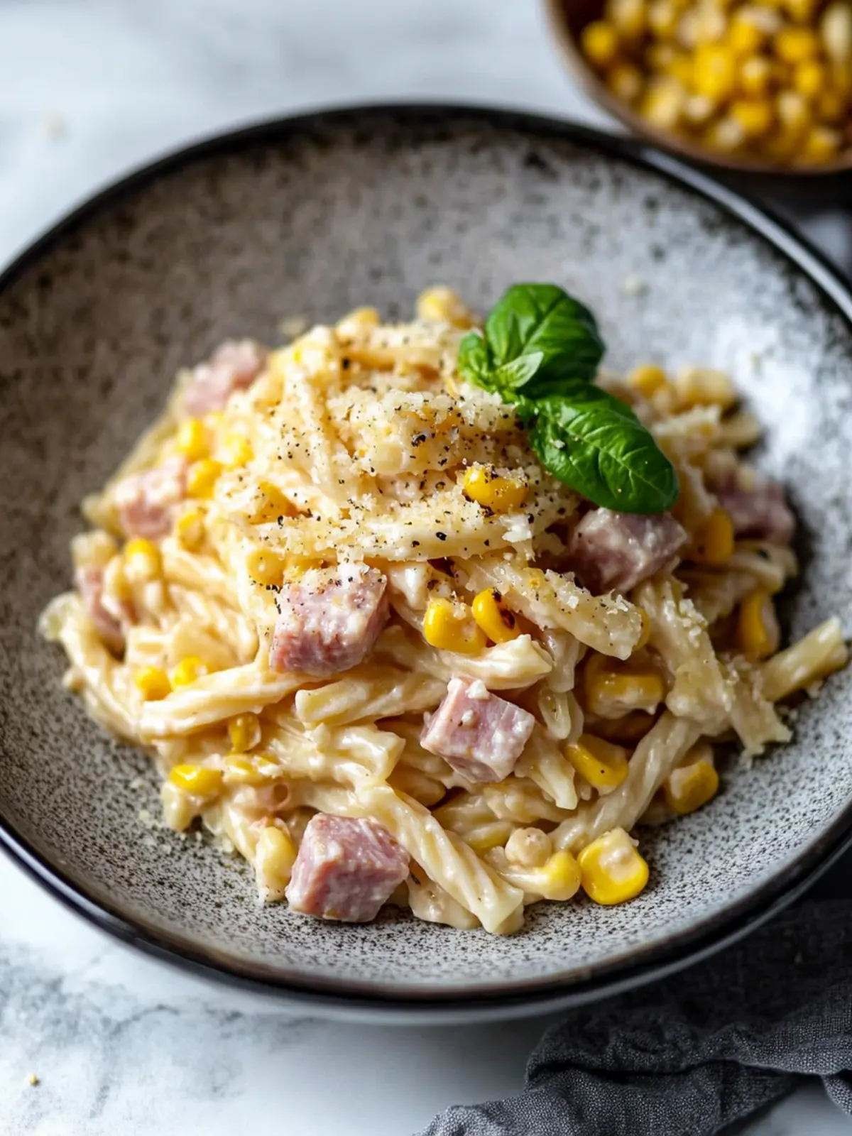 Creamy Ham & Corn Pasta in 30 Minutes for Ultimate Comfort 3 Creamy Ham & Corn Pasta