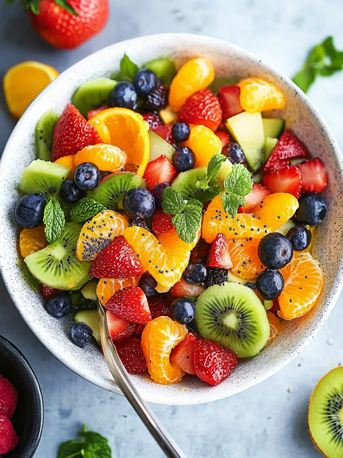 Easy Fruit Salad with Orange Poppy Seed Dressing Bliss 2 Easy Fruit Salad with Orange Poppy Seed Dressing